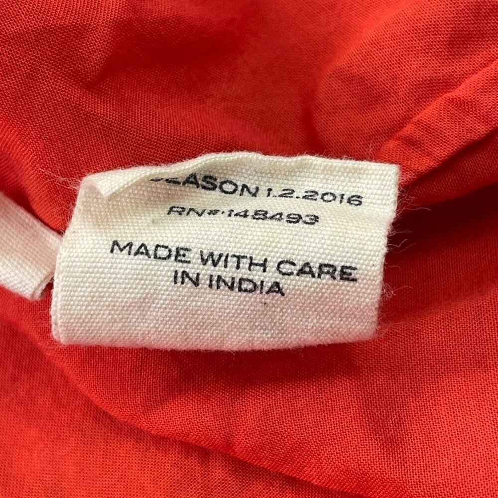 Doen The Jane Blouse Orange Red Scarlett - Picture 8 of 11